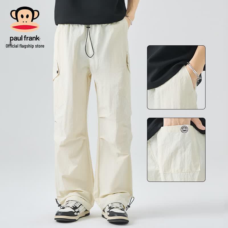Paul Frank Men s Ice Silk Loose Straight Cargo Pants 3XL