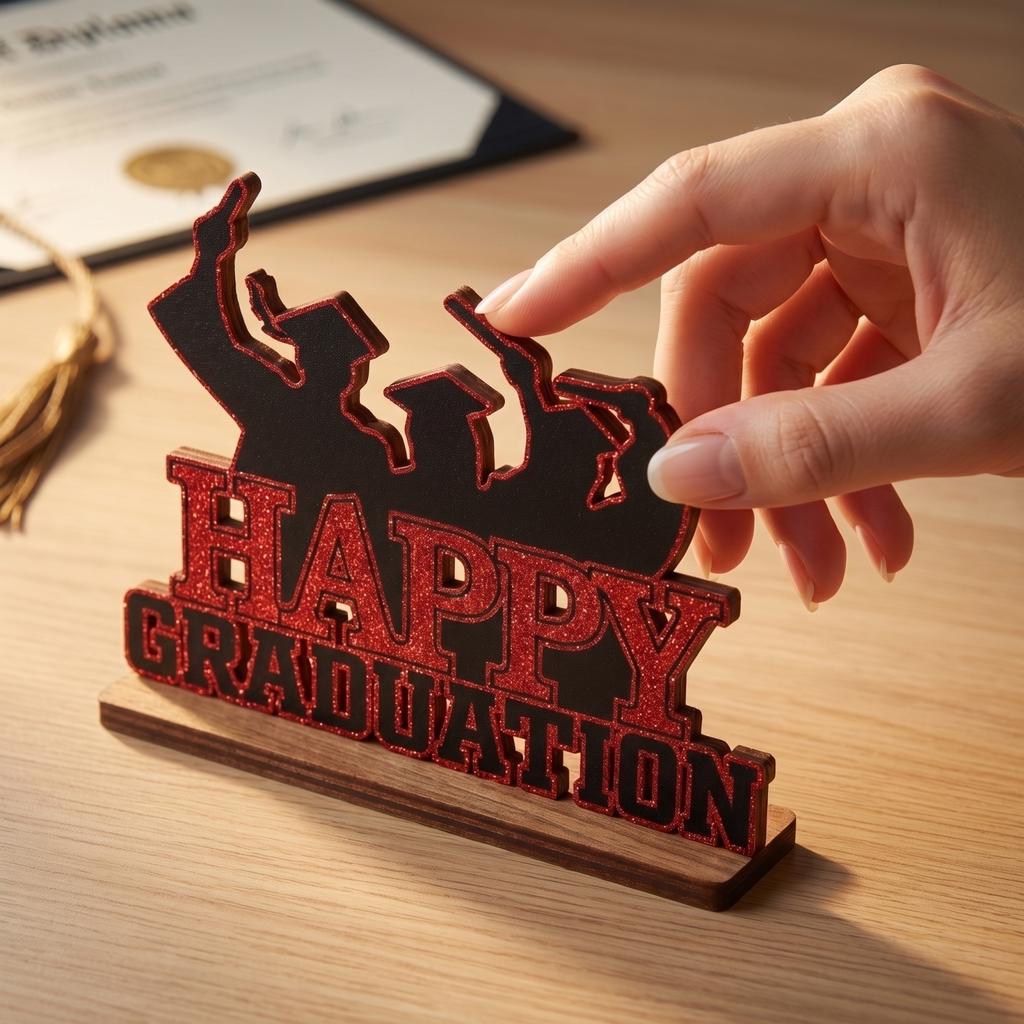 Graduation Wooden Desktop Decoration
