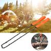 Outdoor Manual Manganese Steel Wire   Chain Saw Emergency Survival Tool 11 Cutter (Orange)