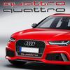 ABS Car Exterior Front Grille Emblem for Qwe1 Quattro Logo A3 A4 A5 A6 A6L A7 A8 Q3 Q5 Q7 S3 S4 S5 RS3 RS4 RS6 Badge Accessories