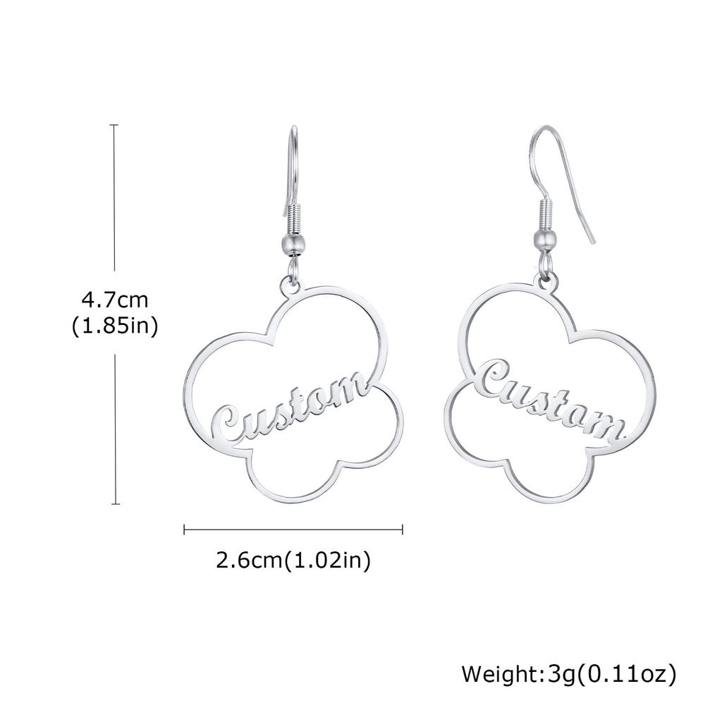 Exquisite Customized Earrings for Women, Personalized Name Letter Jewelry, Birthday Anniversary Gift