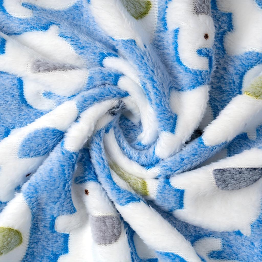 3Pcs Blankets Super Soft Fluffy Premium Cute Elephant Pattern Pet Blanket Flannel Throw For Dog Puppy Cat Pet Supplies