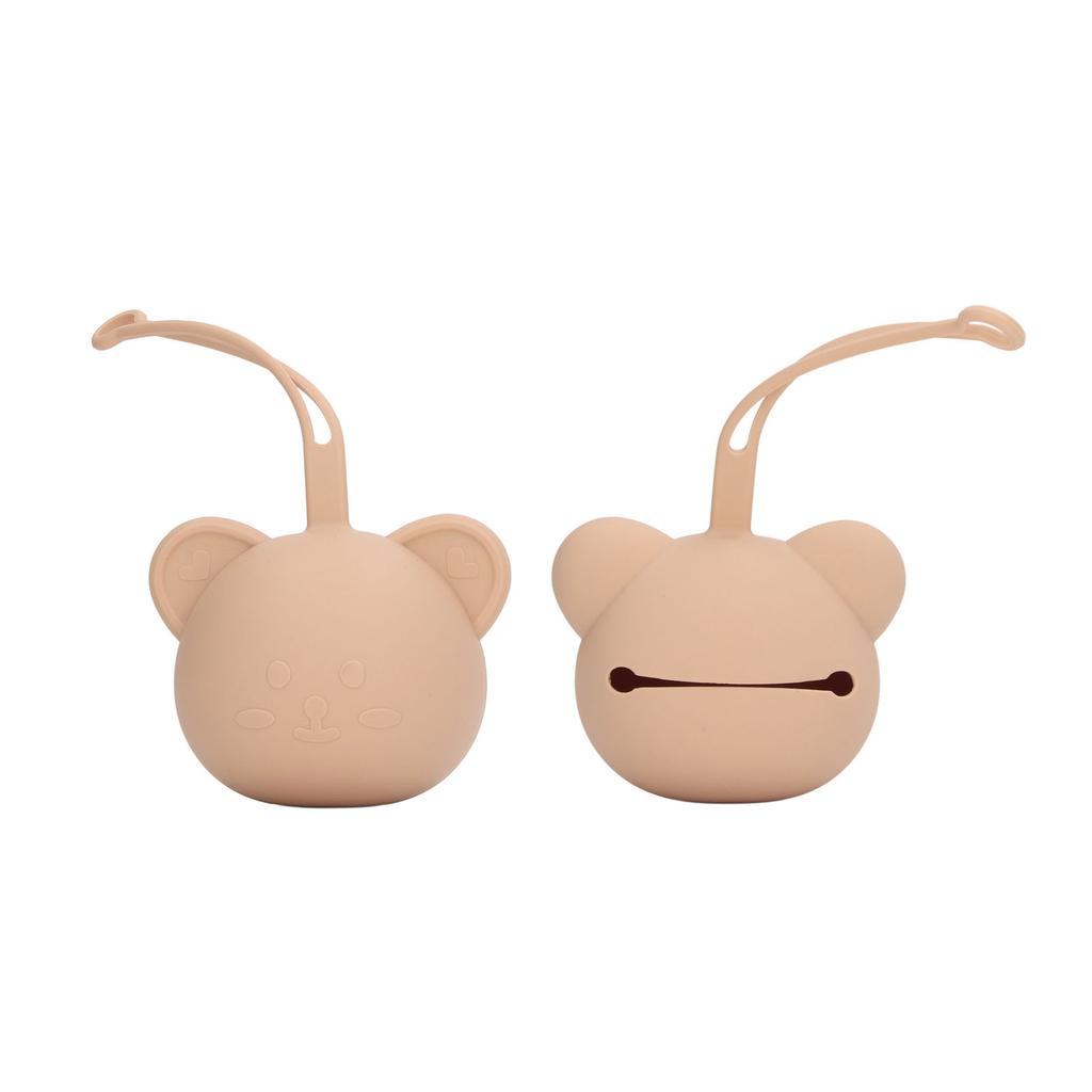 Silicone Pacifier Case Holder Travel Storage Pouch Accessories for Newborn Baby Boys Girls Bear Shape