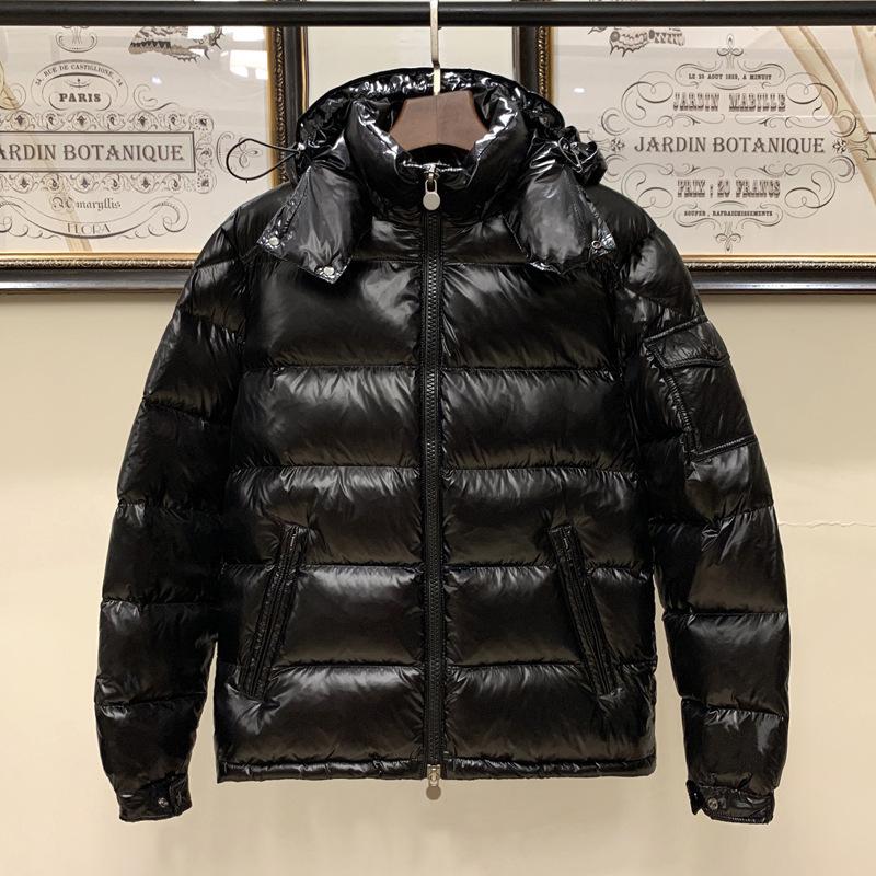 Мужская пуховая куртка Maya с капюшоном - 90% пуха, плотная, теплая, свободного кроя 2 чёрный