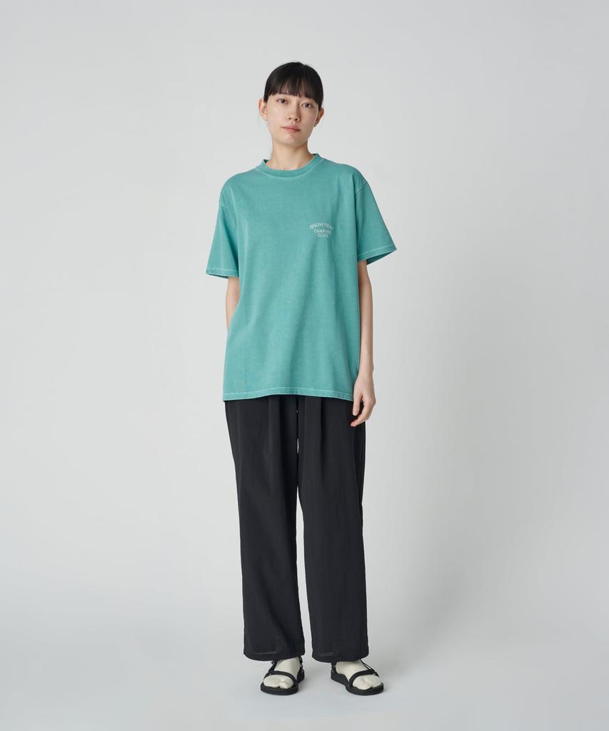 Snow Peak Recycled Cotton Dyed SPC Size XXL Green Festival Camping Outdoor T-Shirt TS-25SU202