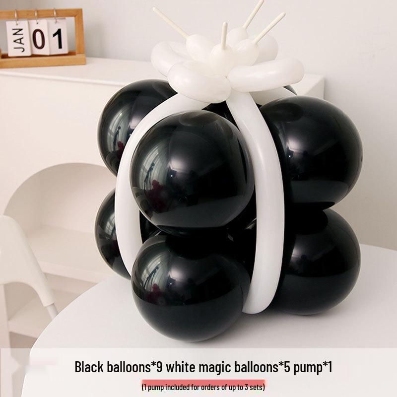 Valentine s Day Black Metal Balloon Column for Birthday or Party Decoration