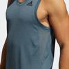 Adidas Three Stripes Logo Sports Fitness Vest Men Vests Blue GP7663