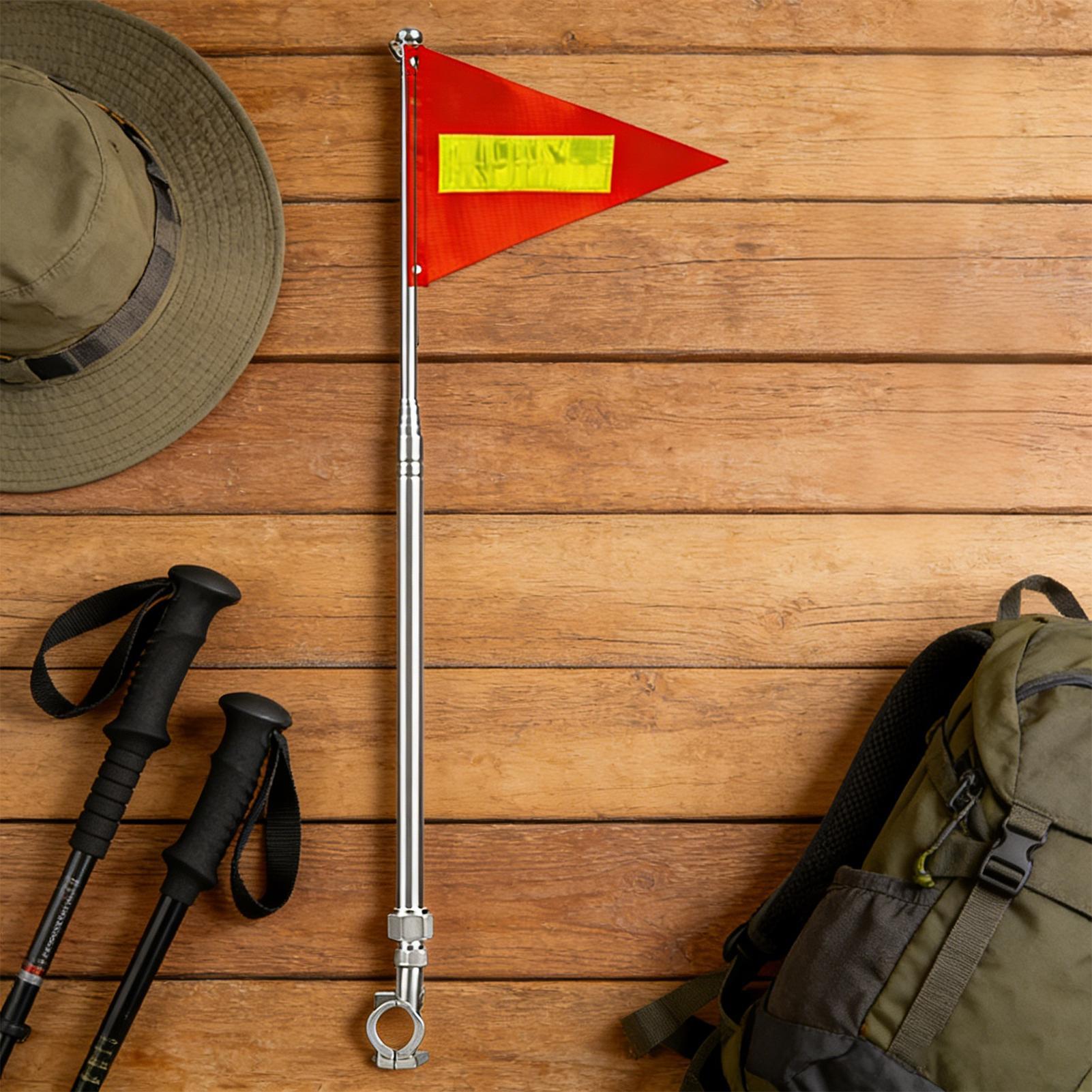 

Bike Trailer Flag Tear-Resistant Waterproof Retractable Pennant Flag With Reflective Strip For Adult Kids Scooter Motorcycle China Mainland