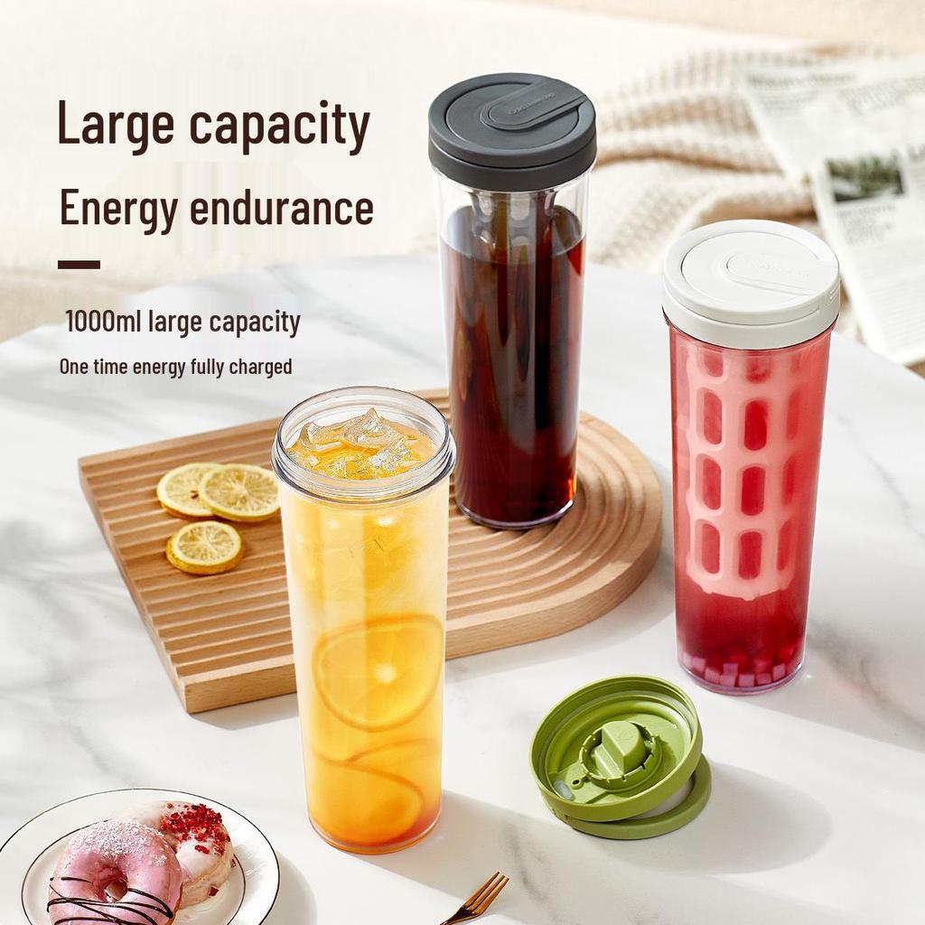 Youcui Portable Large Capacity Cold Water and Coffee Cup with Tea Separation