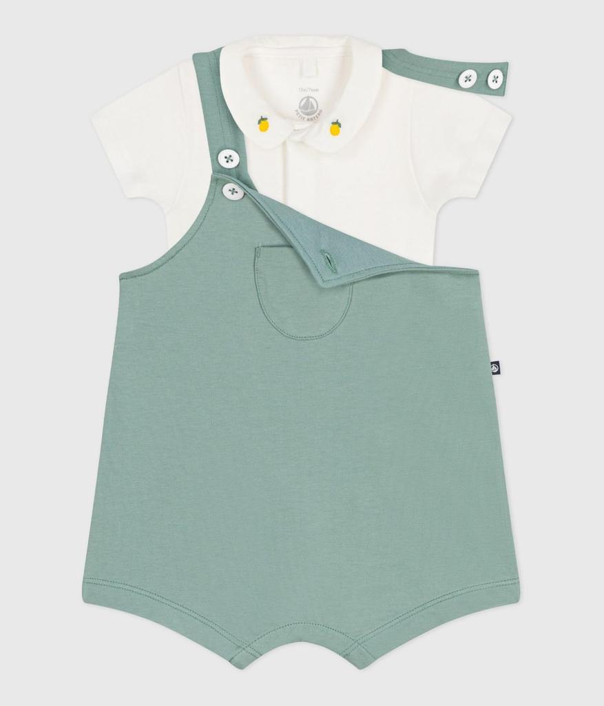 Baby Set A0DHJ Light Green 18 Months 81cm [Petit Bateau] 2-piece