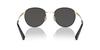 Coach Sunglasses HC7163 CR631 SHINY LIGHT 52 Men's GOLD/BLACK