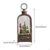 Christmas Music Box Fireplace Lantern Gift Nightlight Xmas Decor for Indoor Outdoor