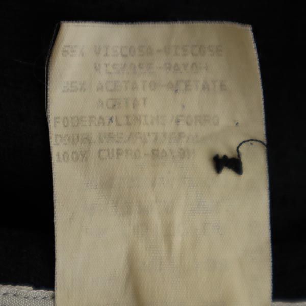 Emporio Armani Made In Italy Wide Straight Pants 38 Black Women Used