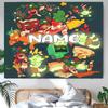 Personalized Game Dandy's World Background Tapestry,Custom Name Birthday Party,Multifunctional Wall Decoration for Home Decor,Various Occasions