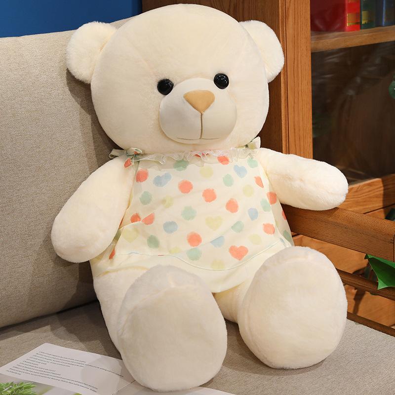 Large Clothed Teddy Bear Doll Plush Pink Hug Bear Big Bear Doll Girl Soothing Ragdoll