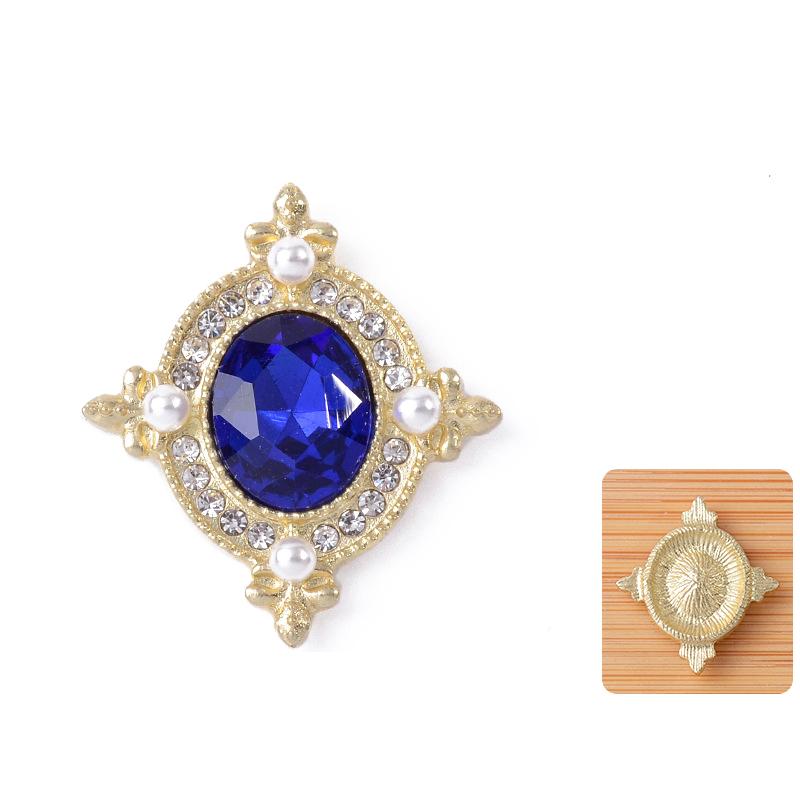 21*24Mm Metal Flatback  Buttons Shoes/Clothing Ornaments Handmade Diy Jewelry Accessories