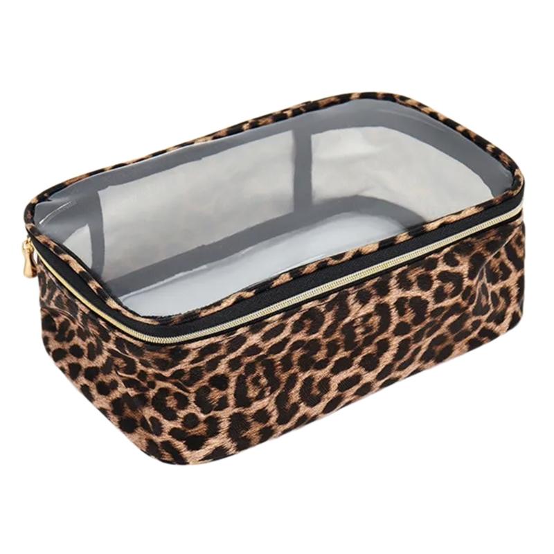 Portable Cosmetic Organizer Bag with Spacious Interior for Makeup Brushes for Beauty Enthusiasts and Frequent Traveler