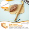 Sauerteigbrotschneider für selbstgemachtes Brot Holz Brotmesser mit Edelstahlklingen Wellenschliff Sauerteigbrotschneider