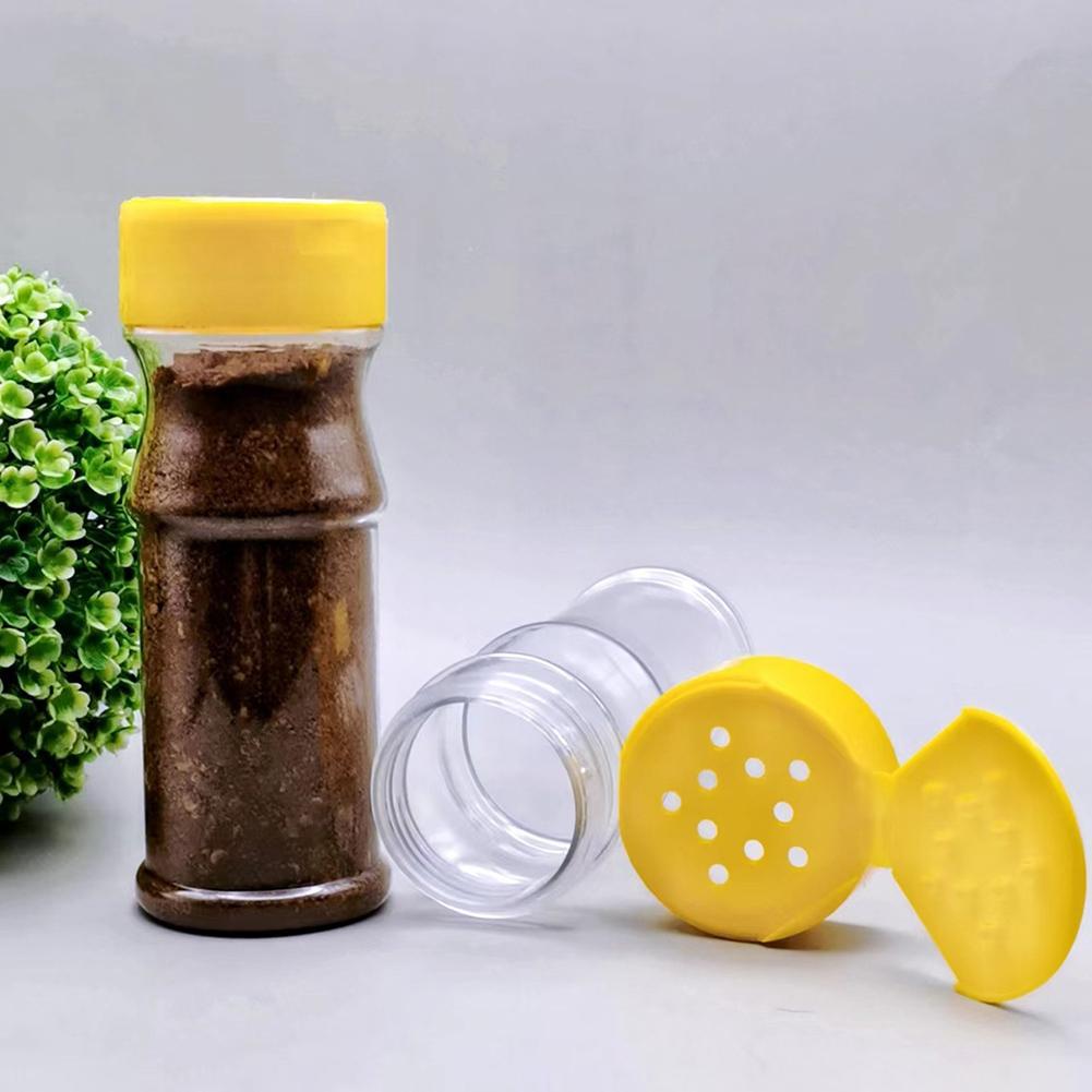 10Pcs 180ml Plastic Seasoning Jar Barbecue Condiment Bottles Spice Bottle