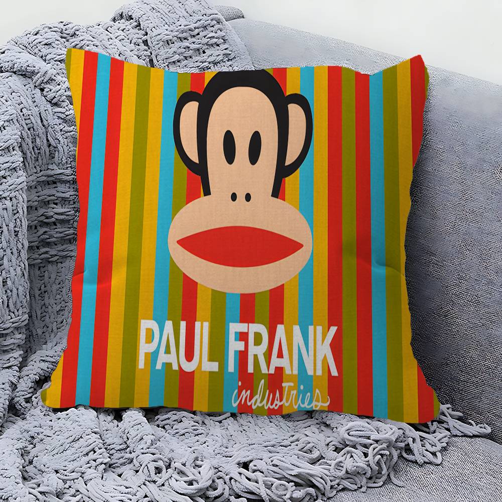 LLuxurious PPaul Frank Anime Pillow Cushion Cover Pillowcase Living Room Sofa Home Decor Customized