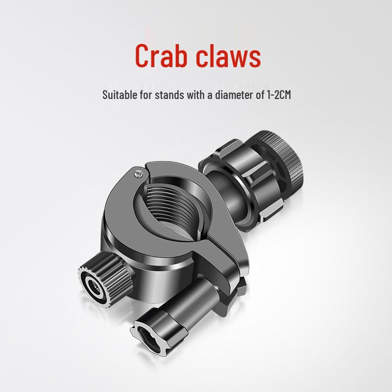

Універсальний поворотний кронштейн з подвійною фіксацією: 360° Багатофункціональний тримач для мобільного телефону для прямих ефірів Crab claws