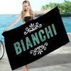 Marca B-Bianchi Logo Bicicletta Coperta in Microfibra Asciugatura Rapida Teli da Spiaggia Stampa Sovradimensionata Super Assorbente Coperta Asciugamano per Piscina