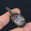 Tree Of Life Copper Charoite Gemstone Pure Copper Wire Wrapped Handmade Pendant Jewelry