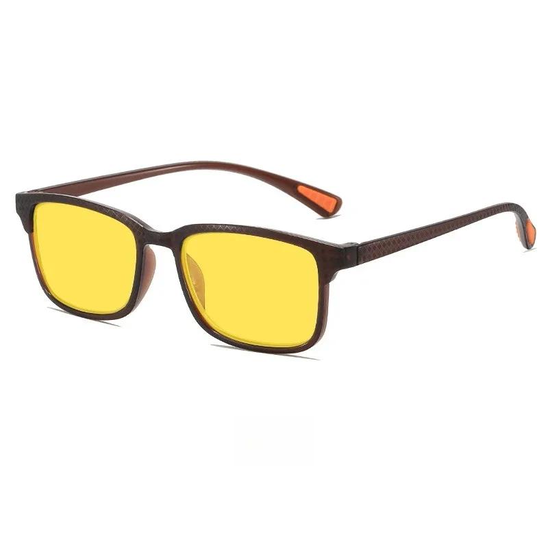 Ultra Light Night Vision Anti Blue Light Night Brightening Glasses Computer Mobile Phone Game Console Eye Protection Sunglasses