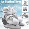 Adjustable Ice Skating Shoes for Beginner Children Adult Thicken Ice Figure Skates Shoes with Blade for Kids and Adults Teenager