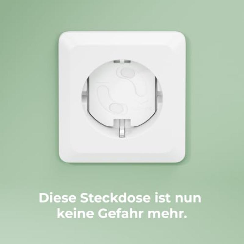 10er-Pack kindersichere Steckdosenabdeckungen mit Drehverschluss, elektrische Steckdoseneinsätze für Wandsteckdosen und Steckdosenleisten, Baby-Sicherheitsschutzstecker