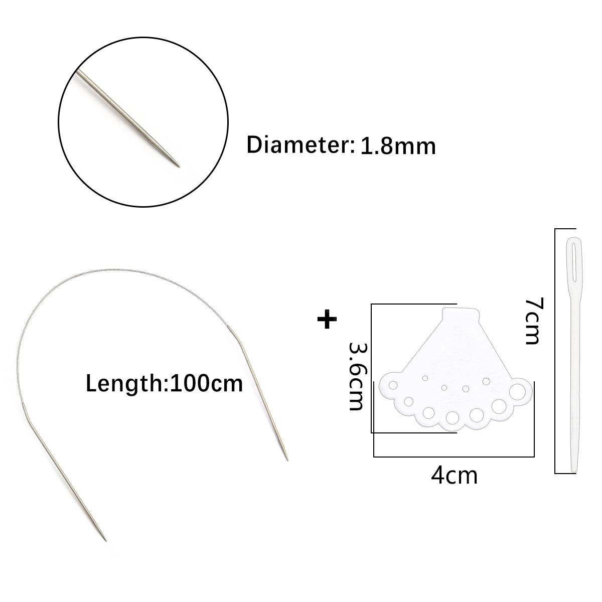 

1 шт., кольцо из нержавеющей стали, игла, полый свитер, игла, аксессуары для рукоделия