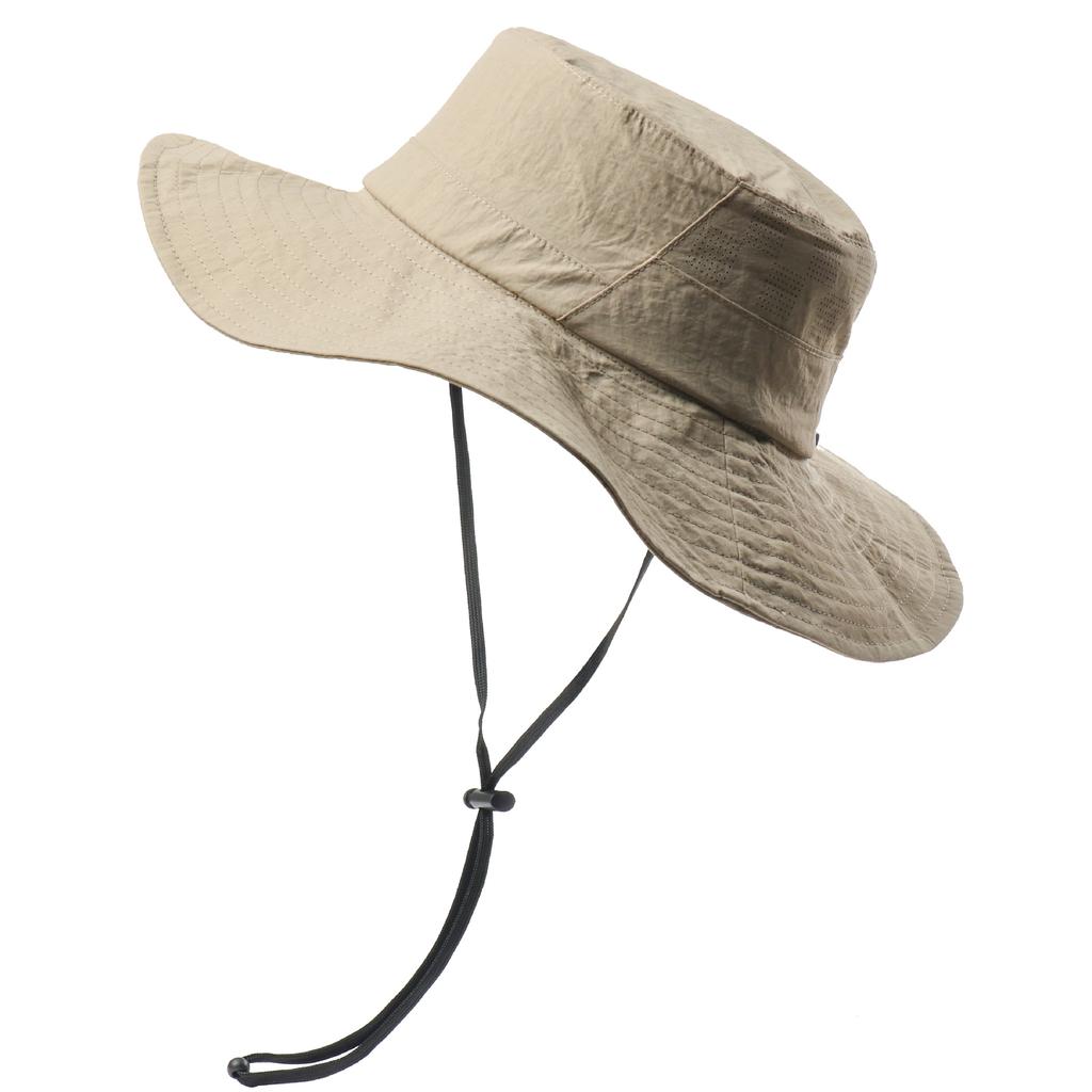 Summer sports sun hat men and women outdoor solid color fishing sun protection sun hat breathable casual big eaves bucket hat
