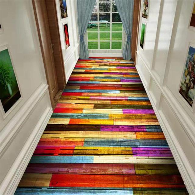 Fashion Simple Corridor Carpet Aisle Home Kitchen Non -Slip Strip Living Room Bedroom Room Decoration Corridor Porch Door Mat
