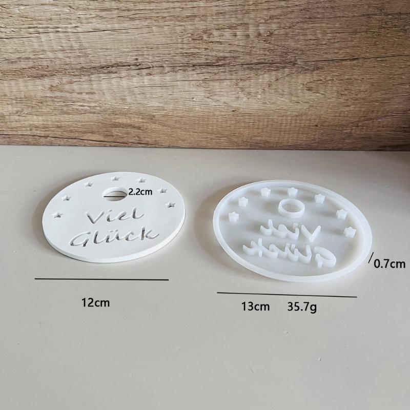 Round Silicone Mold For DIY LED Candle Holders Sturdy And Easy To Demold For Creative Homes Decors Projects