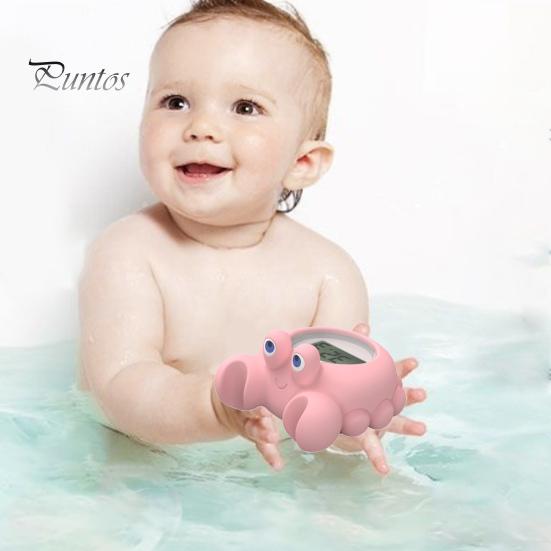 Kids Bath Thermometer Cartoon Duck/Crab/Whale/Octopus Shape Water Temperature Measuring Tool Precise Measurement Waterproof Thermometer Shower