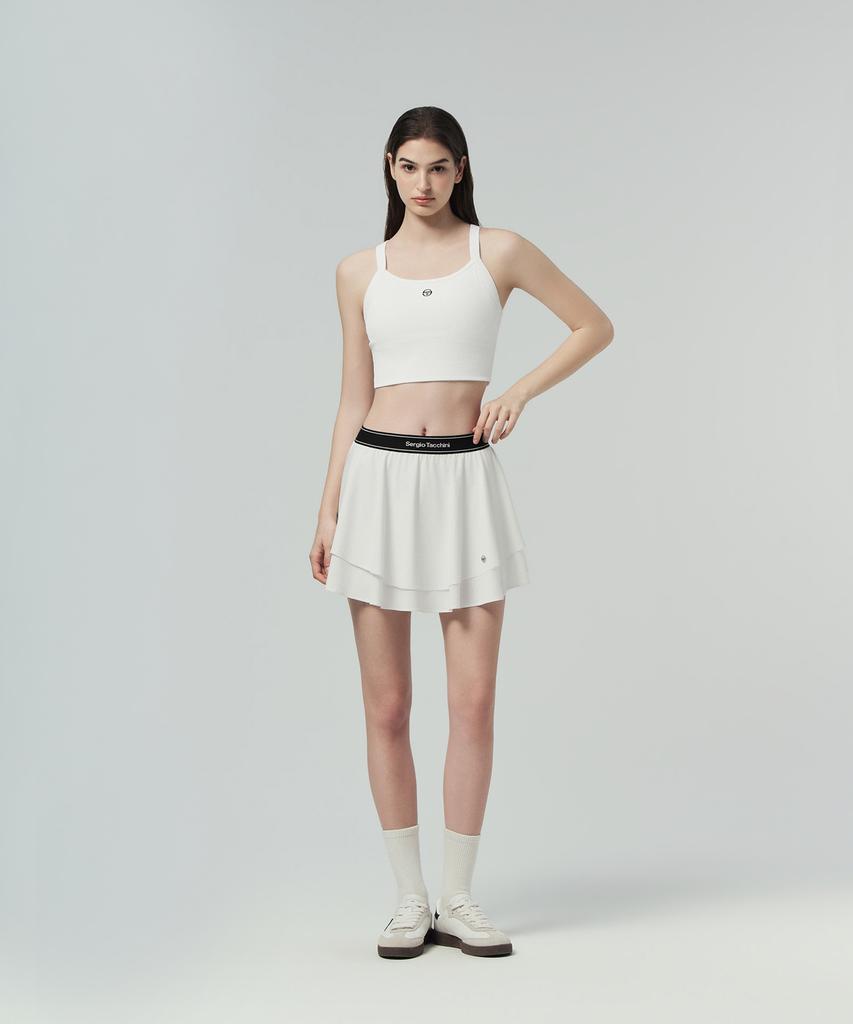 SERGIO TACCHINI W Flying Layered Skirt (White)