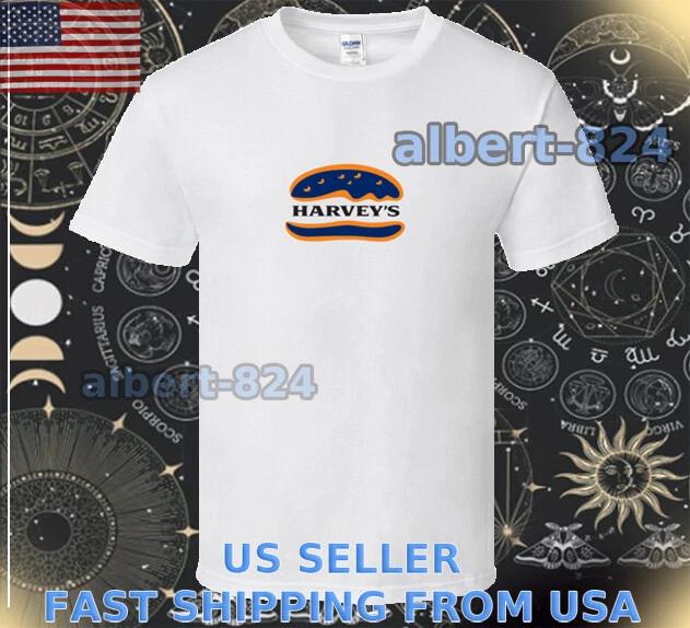 

NEW SHIRT HARVEYS FAN HAMBURGER PICKLE LOGO T shirt FUNNY AMERICAN SIZE S TO 5XL L