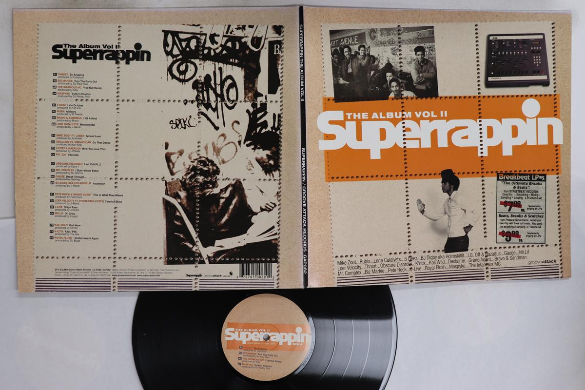 

LP Record VARIOUS Superrappin The Album Vol Ii GAP082 GROOVE ATTACK 2001 Germany Rap HipHopRB Used