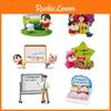 Crayon Shin-chan Familien-Nachrichtentafel Niedliche Büro-Schreibwaren-Assistenten Kuchen-Dekoration PVC-Figur Blind Box