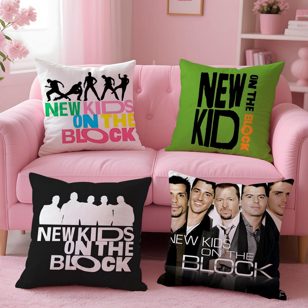 Pop New Kids On The Block Cushion Cover Cushion Cover Set 4Pcs 50X50 45X45 40X40 Pillowcase Decorative Sofa Home Decor