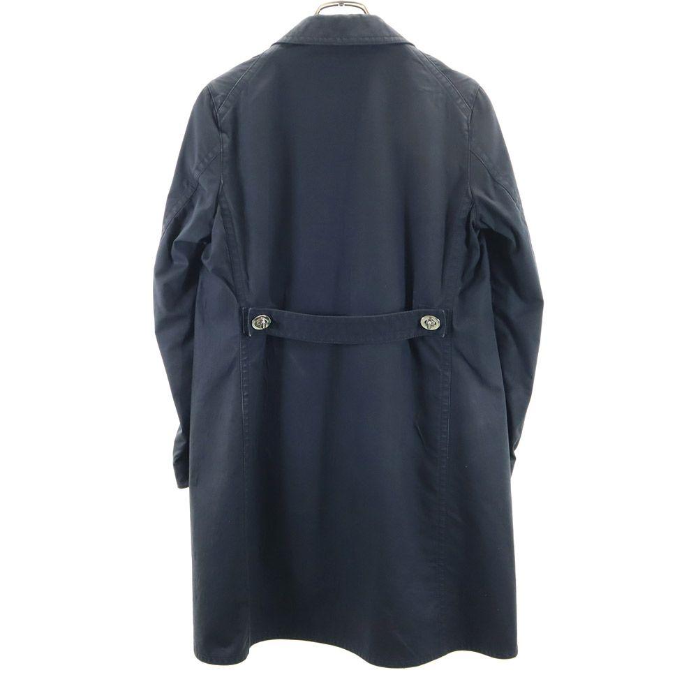 COACH Stainless collar coat 4 Navy Women Used