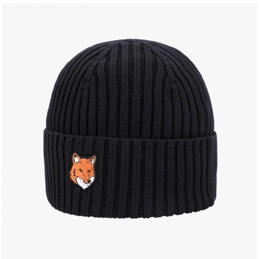 Maison Kitsune Bold Fox Head Beanie Pm06111kt1140