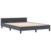 vidaXL Bed Frames Dark Grey 140x200 Cm Velvet 3344880