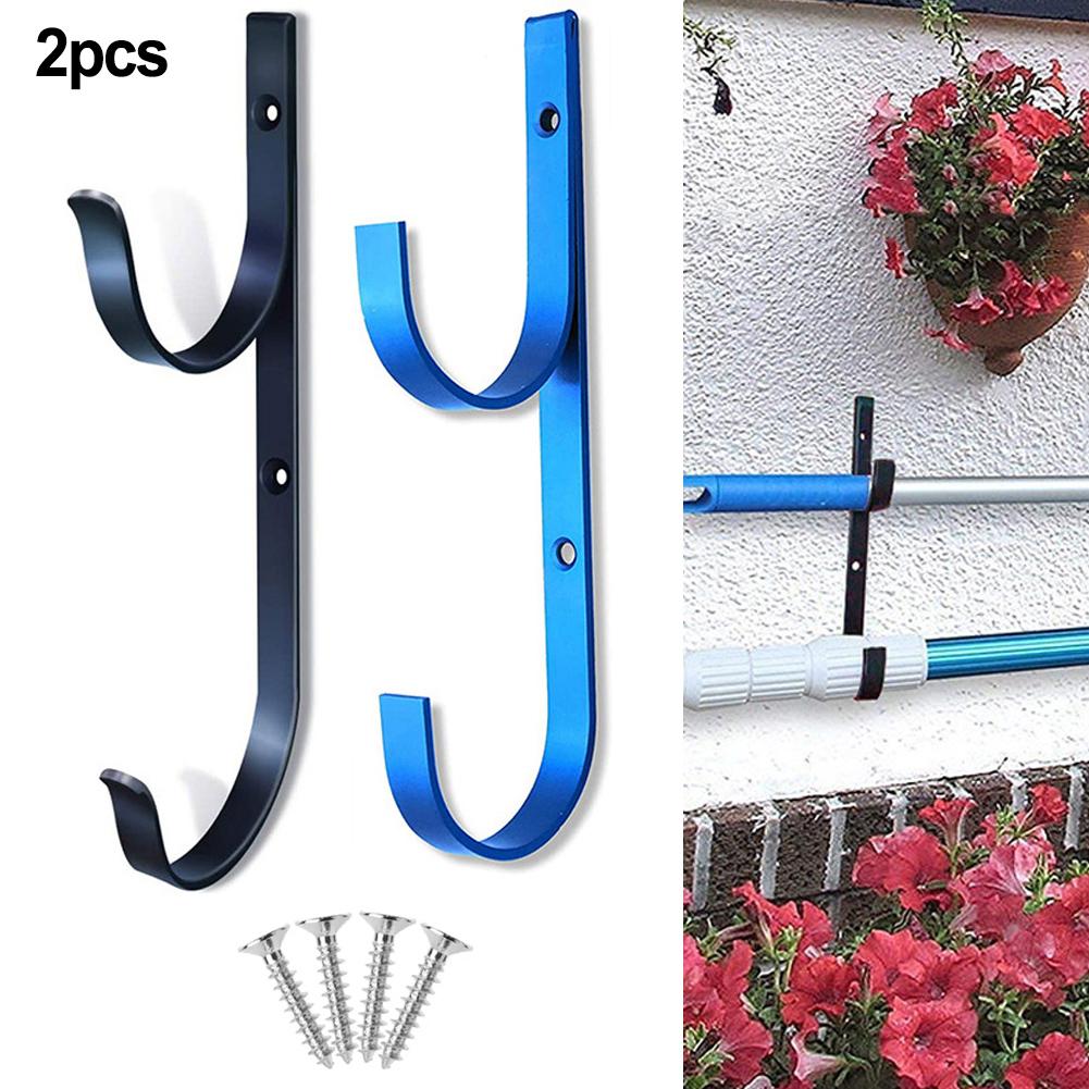 2 Pack Aluminum Alloy Multipurpose Organizer Swimming Pool Hanger Pool Pole Hanger Hooks Pool Equipment Accessories