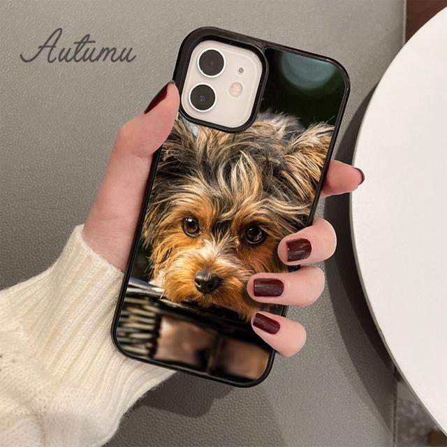 yorkshire terrier dog puppy Phone Case for iPhone 11 12 13 14 Pro Max mini X XR XS SE 2020 6S 7 8 Plus Samsung S21 S22 shell