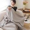 Pure Cotton Waffle Texture Blanket - Versatile Coverlet for Nap, Air Conditioning, or Summer Use