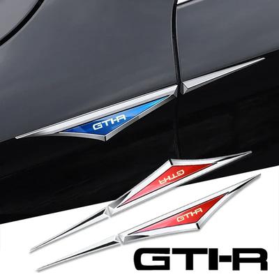 2pcs 3d Alloy Car Stickers Car Accsesories Accessory for Nissan Pulsar Gtir Gti-r