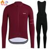 Raudax Winter Thermal Fleece Cycling Jersey Set Racing Bike Cycling Suit Mountian Bicycle Cycling Clothing Triathlon Clothing
