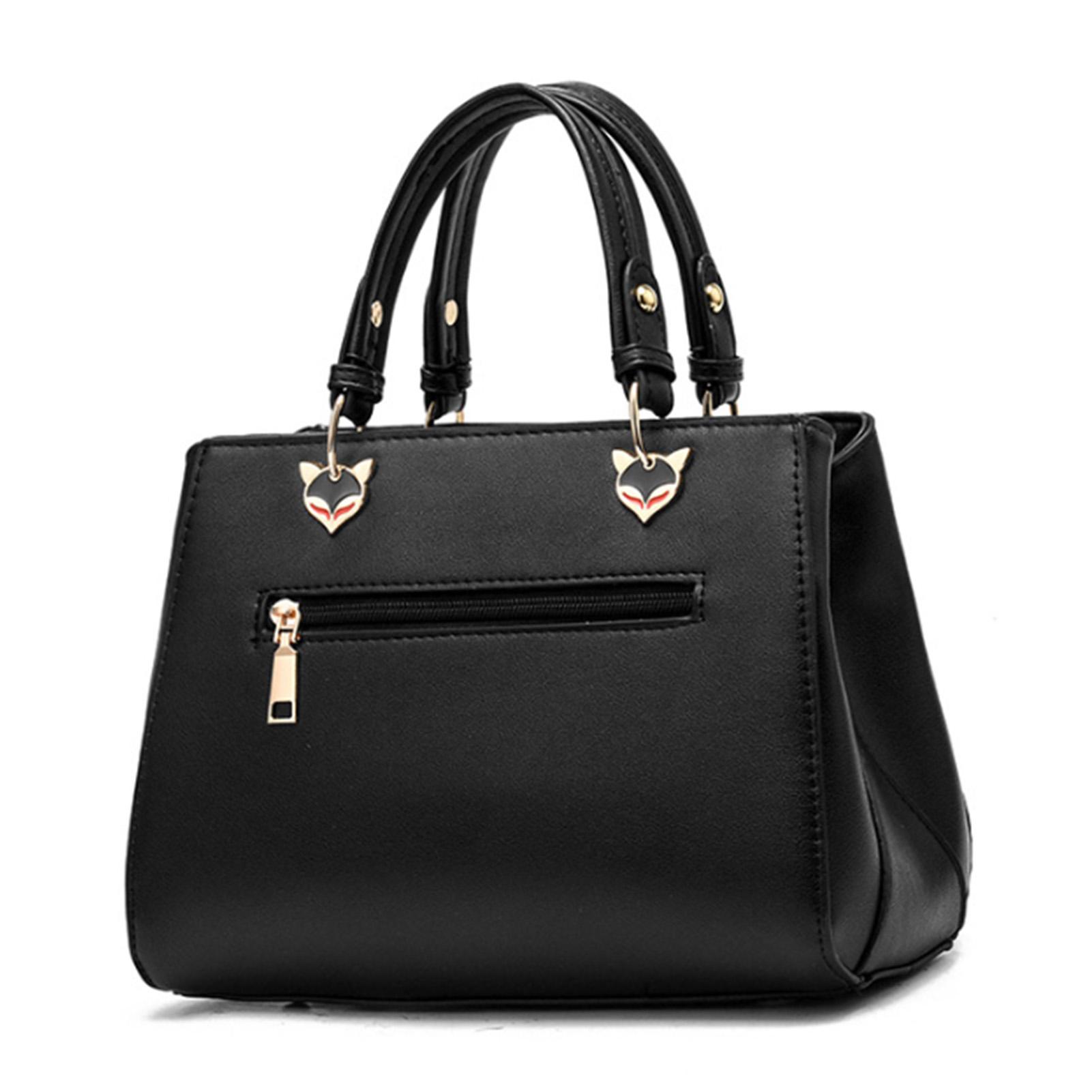 Женская Сумка на Плечо Стильная Большая Вместимость Искусственная Кожа Цветовой Блок Сумка-Тоут для Работы Повседневная Фиолетовая Один Размер 2450₽