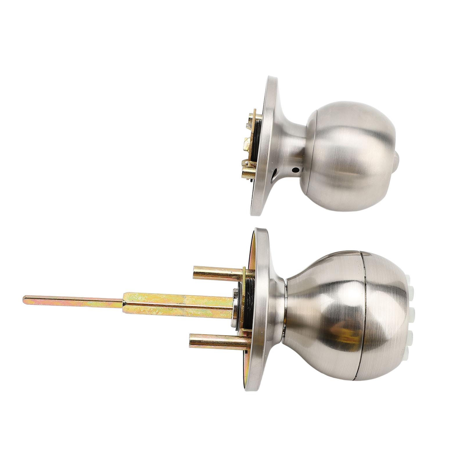 

Keypad Door Knob with Lock and Key Round Electronic Entry Door Knob Lock for 35‑55MM Thickness Door Apartment Garage